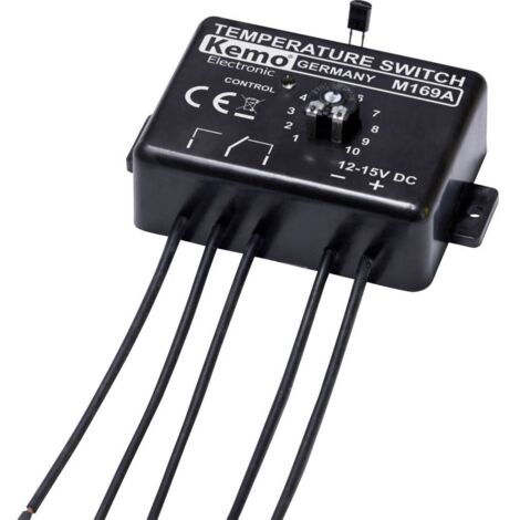 Kemo M169A Interruttore di temperatura Componente sfuso 12 V/DC 0 - 100 °C