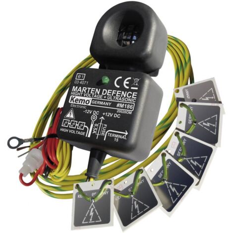 Kemo M186 Repellente per martore, 2 in 1, per Auto 12 V