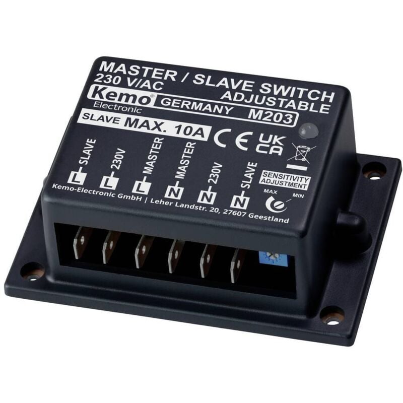 Kemo - M203 Commutateur maître-esclave kit monté 230 v/ac