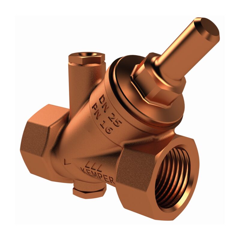 Kemper - anti-retour match0 1950202000 dn 20, Rp 3/4, pn 16, bronze, avec bouchon de vidange
