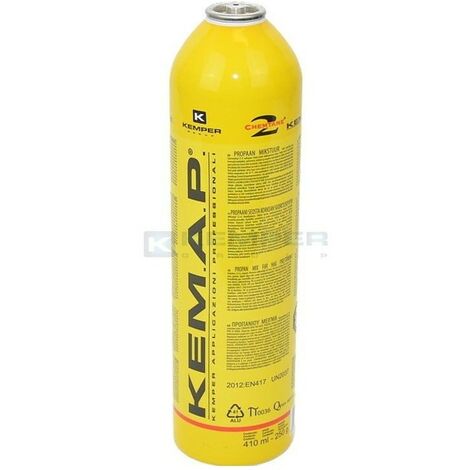 Kemper – Cartouche de gaz propane 1L 250g – 50% propane et 50% butane – Filetage 7/16' pour chalumeaux – Soudure et chauffage