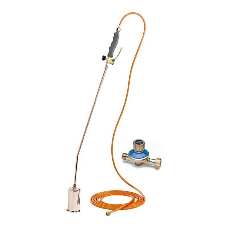 Desherbeur thermique à gaz + Détendeur propane + Tuyau gaz 5mètres Bruleur 60 mm Kemper