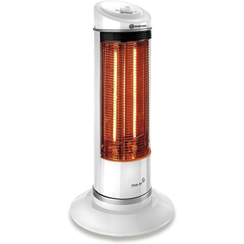 Chauffage d'appoint électrique 1200W Oscillant Surface 25 m² plein air