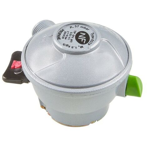 Kemper – Détendeur gaz propane Quick-On 27mm – Molette de sécurité STOP GAZ – Connexion fiable pour appareils de cuisson et chauffage extérieur