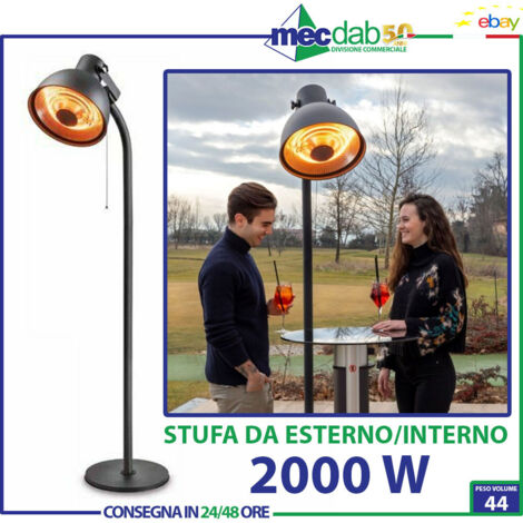 Kemper Lampada Infrarossi SOLEADO ARKO ELEKTRIC 2000 W con testa orientabile