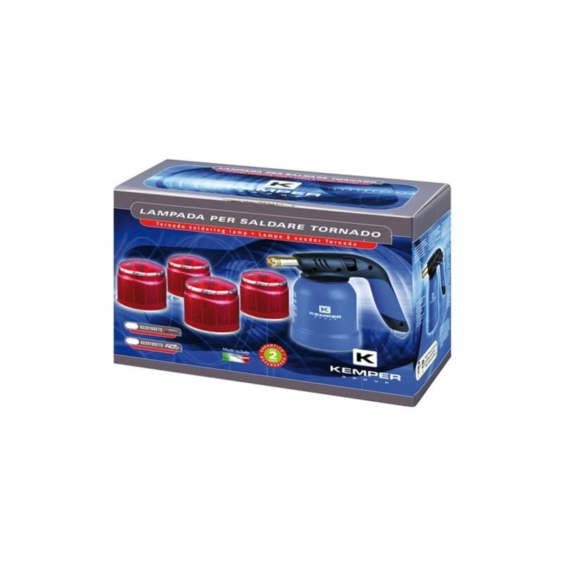 Kemper - Lampe à souder et 4 cartouches de gaz