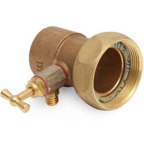 KEMPER Lötverschraubung mit Entleerung DN40 1 3/4" Überwurfmutter x 42mm 47605042