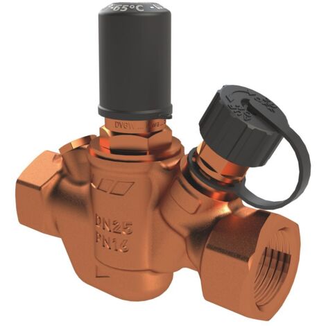 Kemper Multi-Therm automatisches Regulierventil 50-65 Grad C, DN 25 IG, PN 16, Rotguss, Figur 143 00