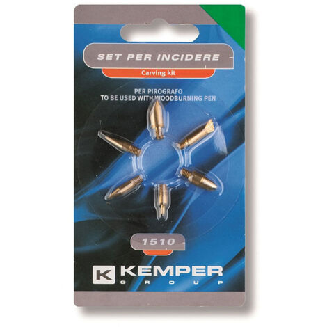 kemper set 6 accessori per incidere e pirografare