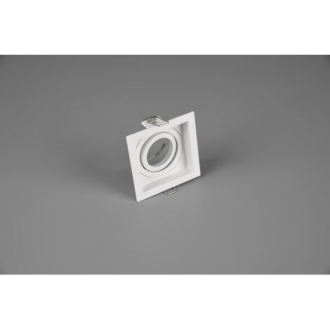 Kenai Foco Empotrable Cuadrado 1xGU10 Blanco 9x9 cm Trio Lighting