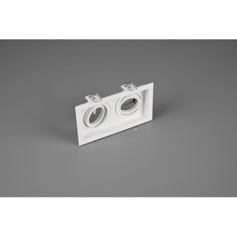 Kenai Foco empotrable rectangular 2xGU10 blanco L17 cm Trio Lighting