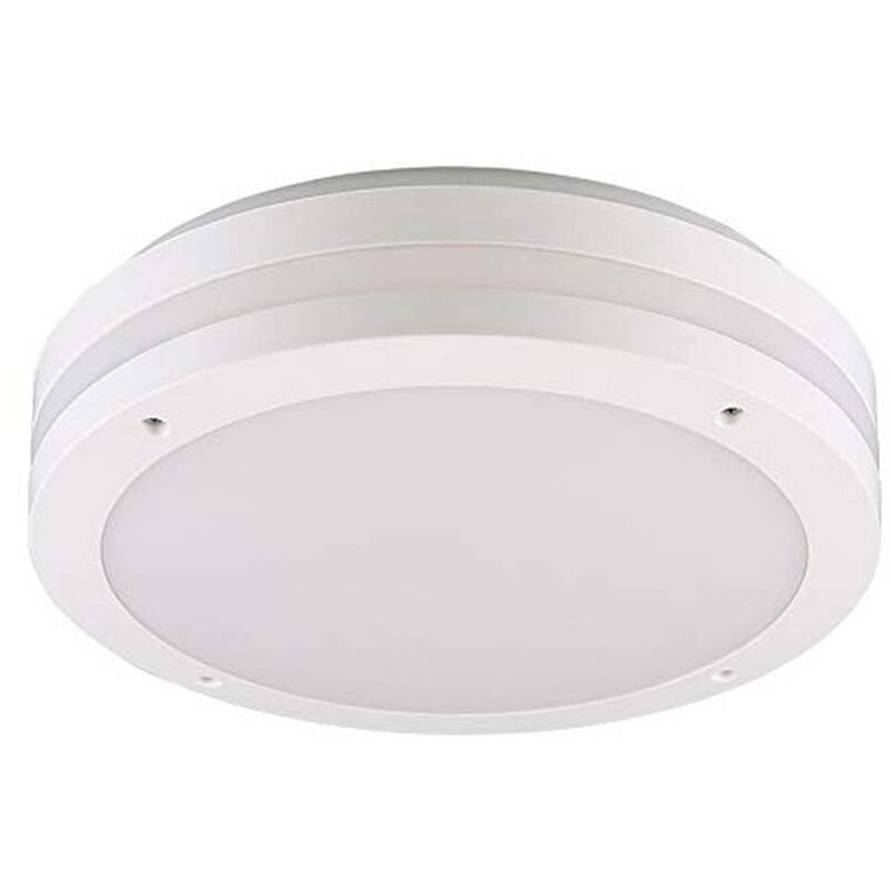 Plafoniera Led Esterno Soffitto Fascia Bianca Ip54...