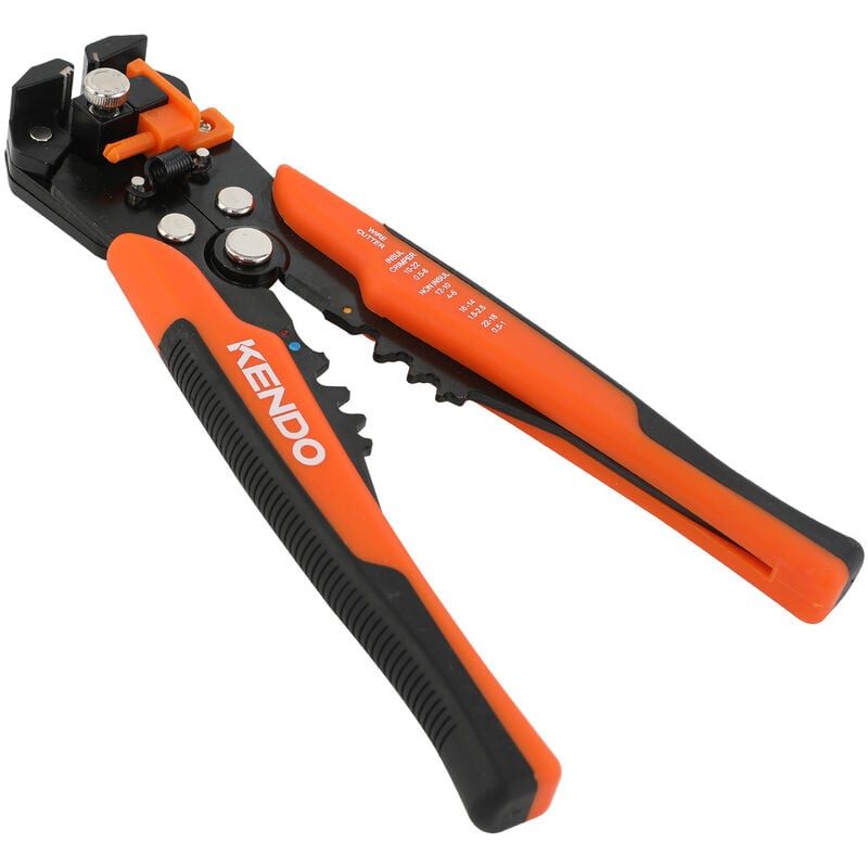 200mm Automatic Wire Stripping & Crimping Pliers - Kendo