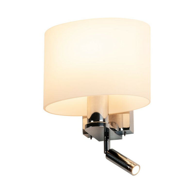KENKUA SPOT applique intérieure,chrome/opale E27 40W max liseuse LED 3000K (1002855)