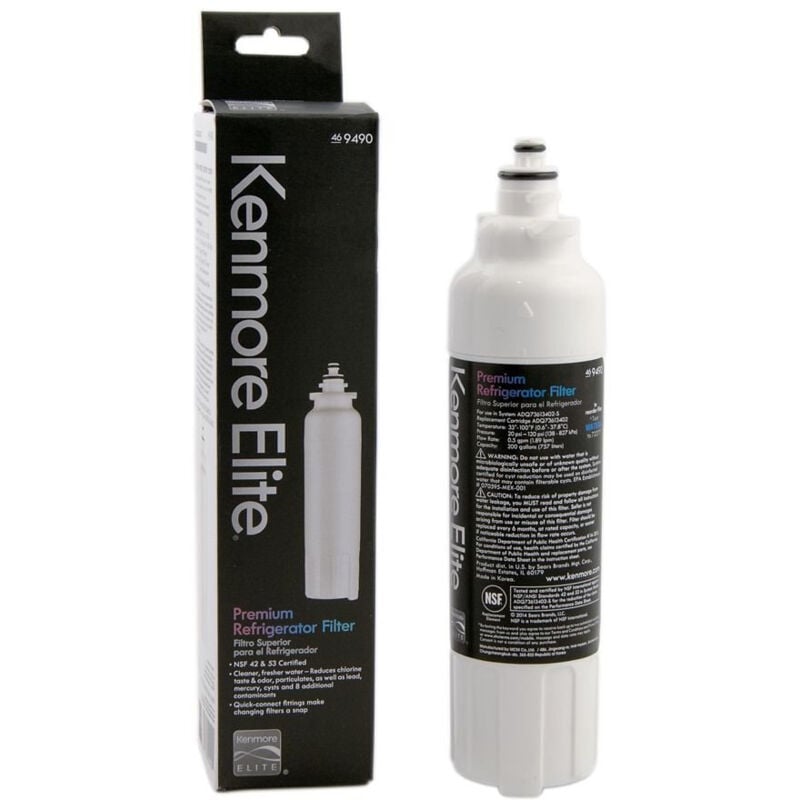 Kenmore9490 Repuestos para filtro de agua para refrigerador, 1 unidad (paquete de 1), blanco