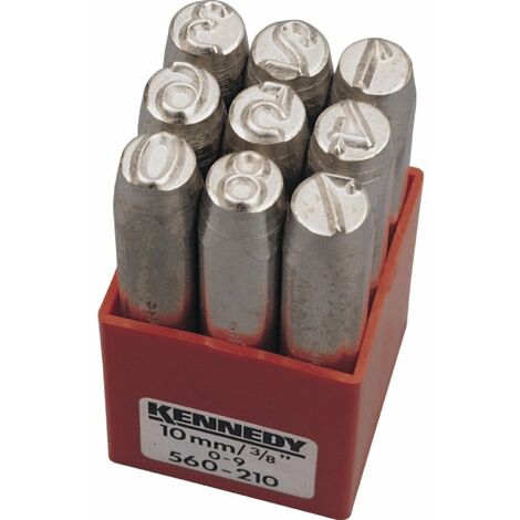 Kennedy 10.0mm (Set of 9) Figure Punches