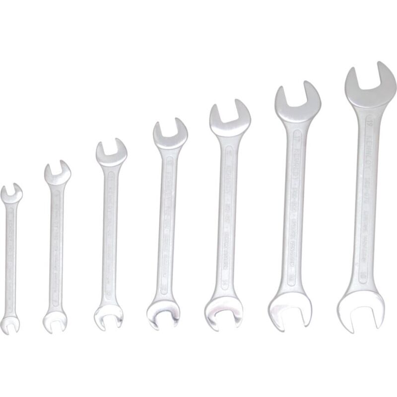 Metric Open Ended Spanner Set, 6 - 19MM, Set of 7 - Kennedy-pro