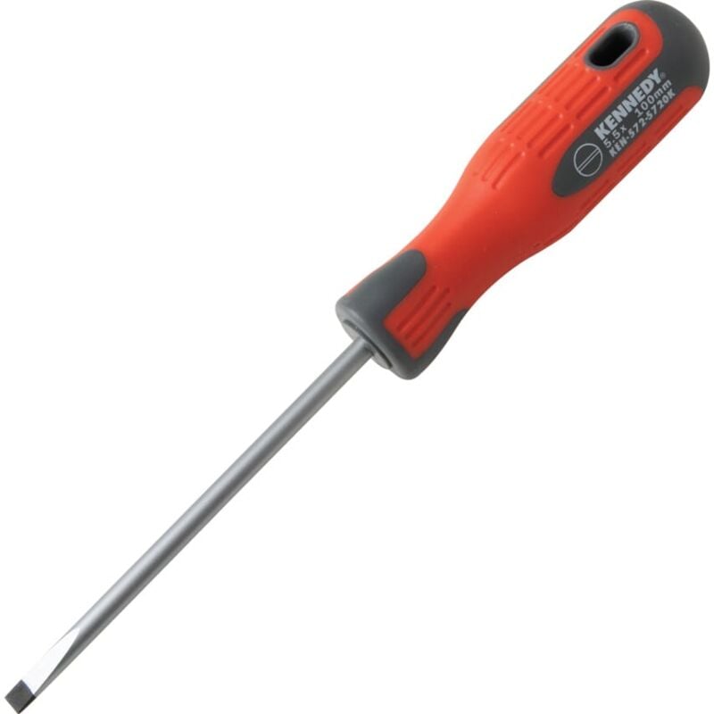 Pro Pro-torq Flat Head Screwdriver Slotted, 5.5mm Parallel Tip, 100 mm b - Kennedy