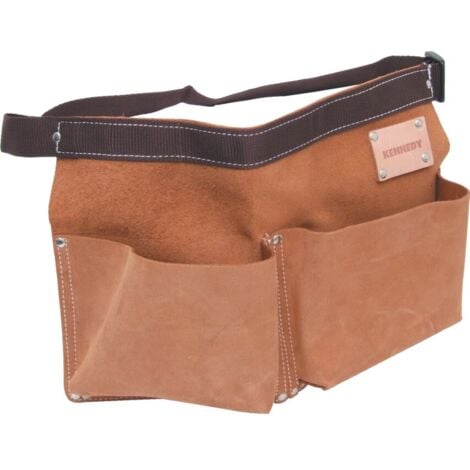 Kennedy Suede Leather 2-Pocket 1- Loop Nail Pouch