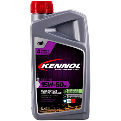 KENNOL Huile moteur minérale 4T SPRINT 15W50, bidon 1L
