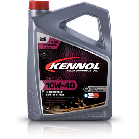 KENNOL Huile moteur semi-synthétique RACING 10W40, bidon 5 litres