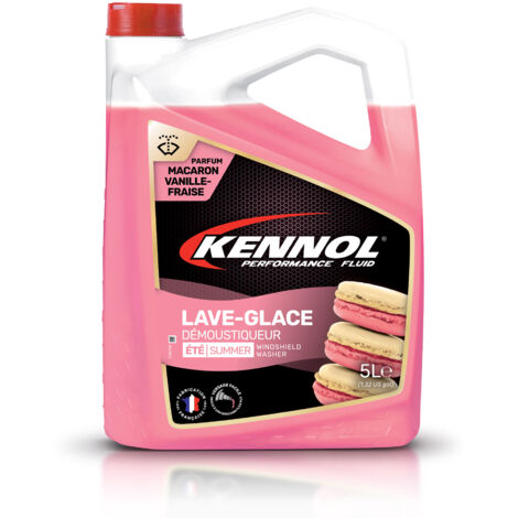KENNOL Lave glace démoustiqueur été parfum macaron vanille/fraise, bidon 5 litres