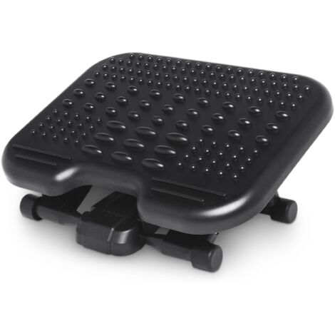 Kensington 56155EU Poggiapiedi ergonomico regolabile SoleMassage, Per la postura e mitigare i dolori legati a sciatica e problemi ortopedici grazie alla superficie di massaggio stimolante, Nero