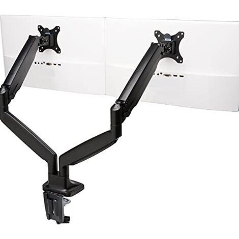 Kensington Braccio per Monitor Doppio con Piastra Vesa, Altezza Regolabile One-Touch, per l'Home Office, Molla a Gas integrata, Nero (K59601WW)