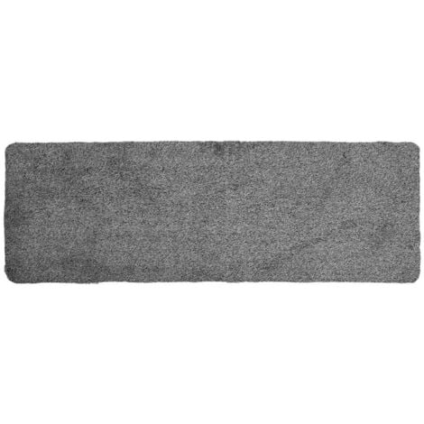 JVL Kensington Machine Washable Cotton Runner Barrier Doormat, 50x150cm, Grey