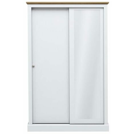 Kent 2 Door Sliding Wardrobe White - White