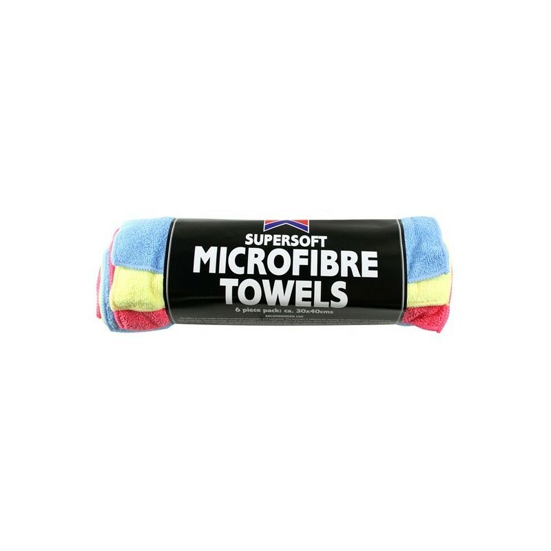 KENT Microfibre Towels - Pack Of 6 - Q6600