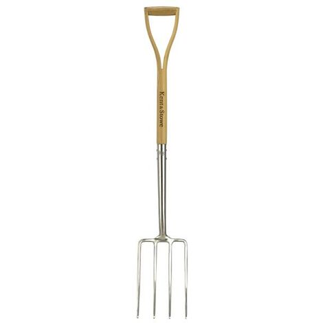Kent & Stowe 70100008 Stainless Steel Digging Border Soil Fork Garden FSC