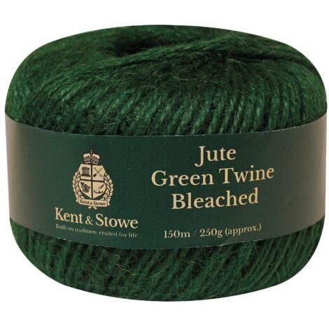 Kent & Stowe 70100825 Jute Twine Bleached Green 150m (250g) K/S70100825