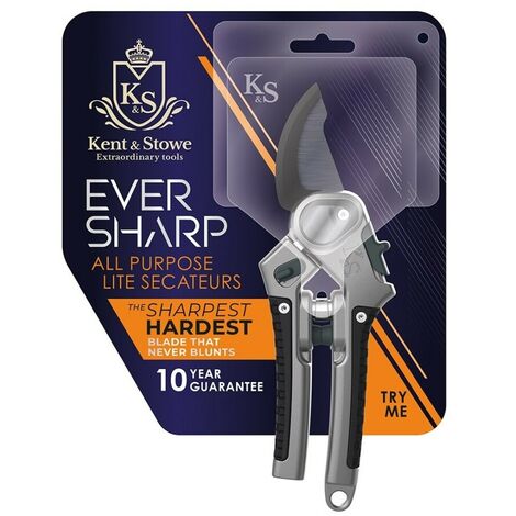 Kent & Stowe 70100856 Eversharp Garden Secateurs Lite Small Hand Never Blunts