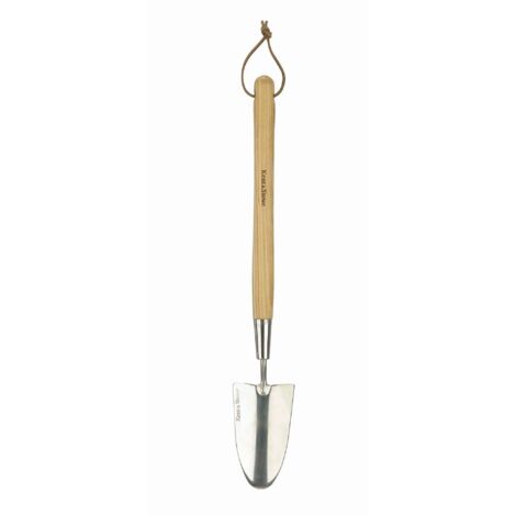 Kent & Stowe Pala da giardinaggio lunga – Pala da giardino in acciaio inossidabile, paletta giardinaggio con manico in frassino, lunghezza: 60 cm