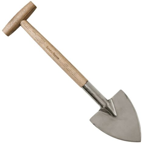 Kent & Stowe Stainless Steel Perennial Spade Border Plants Heavy Duty Ash Handle