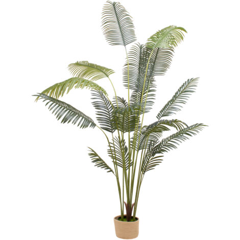 Palma Areca Artificiale 110 Cm Con Vaso - Pianta Finta Realistica Per Interni/Esterni, Decorazione Tropicale Per Soggiorno - 2