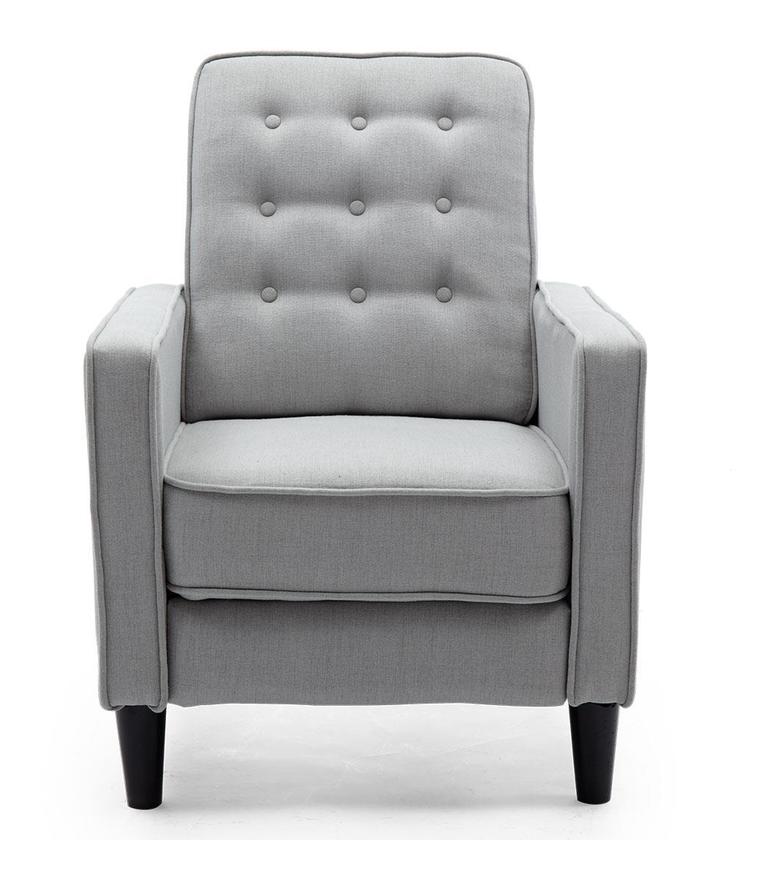 Kenton Linen Recliner Chair - Grey