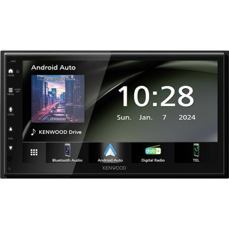 Kenwood Ampli tuner multimédia 2 DIN Android Auto™ Apple CarPlay connexion possible à une caméra de recul tuner DAB+