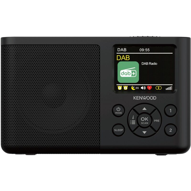 Kenwood Cr-m33dab-b - Dab+ Tragbares Radio Mit Bluetooth, Eingebautem De Lithium-ionen-akku Und De 6, 1 Cm Farbdisplay, De Usb-c-ladeanschluss, De