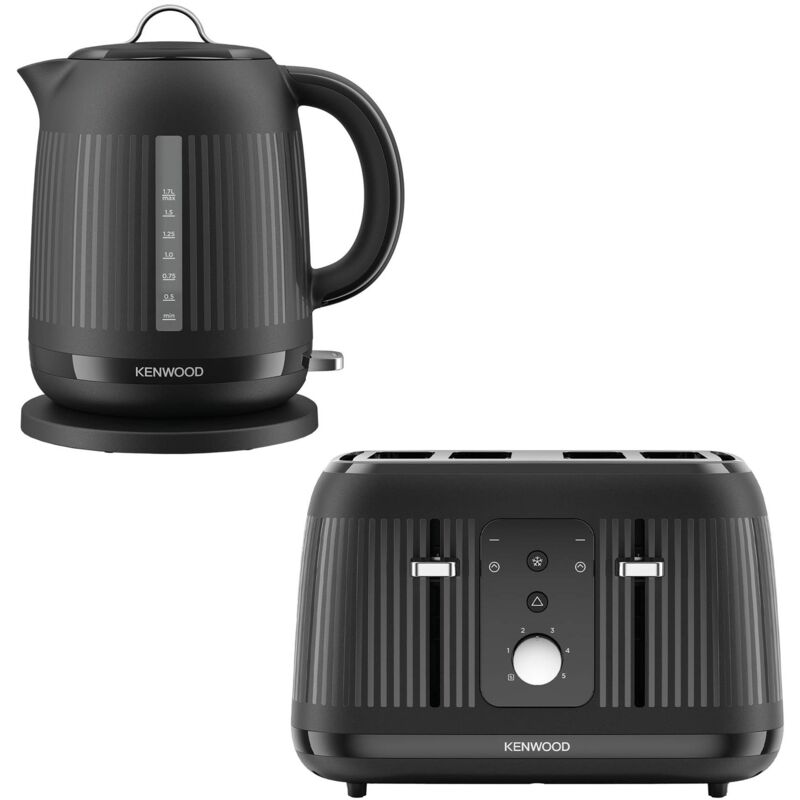Kenwood - Dawn 1.7L Kettle & 4 Slice Toaster Set, Midnight Black