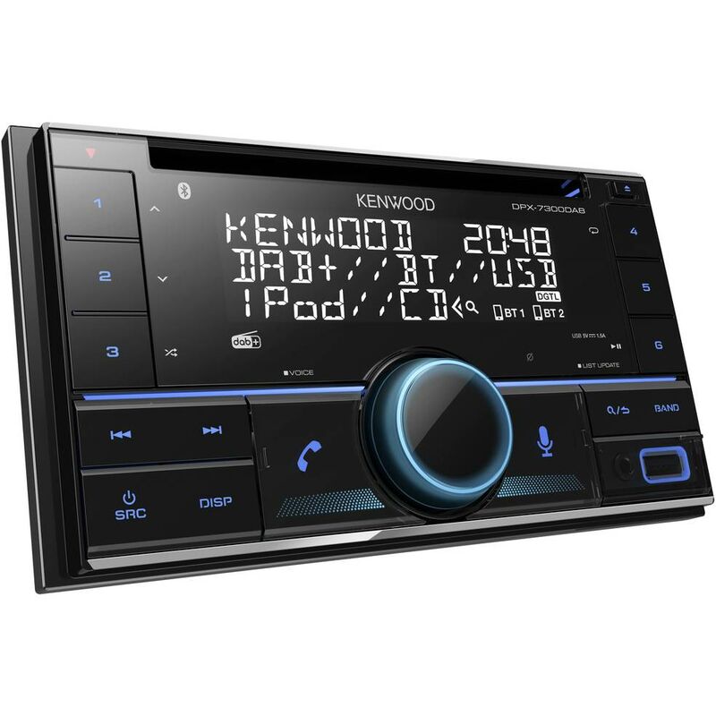 Image of DPX-7300DAB Autoradio doppio din Collegamento per controllo remoto da volante, Sintonizzatore dab+ - Kenwood