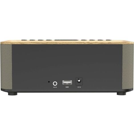 Kenwood Electronics CR-ST40DAB-M Orologio Digitale Beige, Nero, Legno