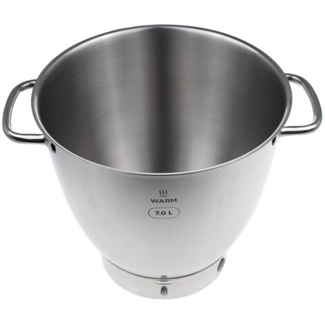 Kenwood - kab71.002bs 7l easywarm ciotola per impastare in acciaio inox con manici - aw20011053 - 5011423001661
