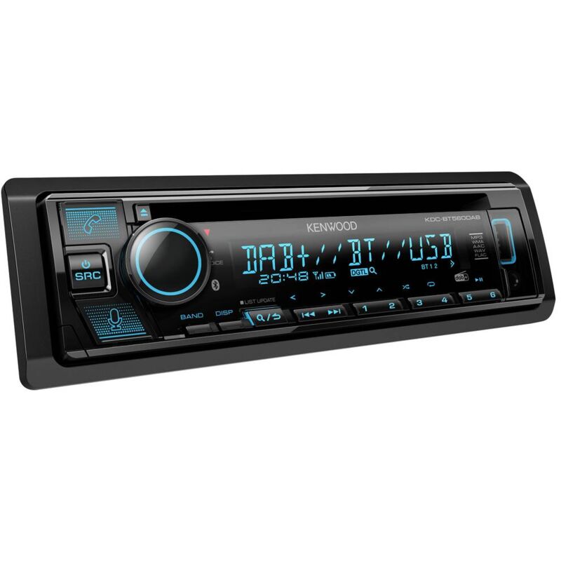 Image of KDC-BT560DAB Autoradio Collegamento per controllo remoto da volante, Vivavoce Bluetooth®, Sintonizzatore dab+ - Kenwood