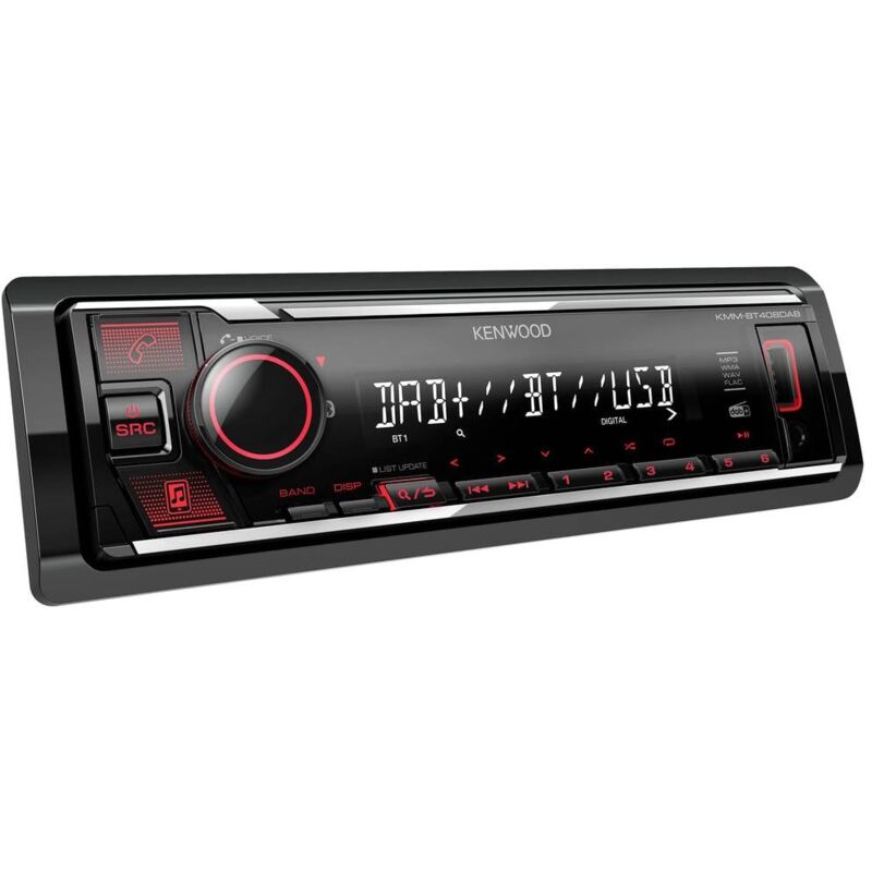 Image of Kenwood - KMMBT408DAB Autoradio Vivavoce Bluetooth®, Collegamento per controllo remoto da volante, Sintonizzatore dab+