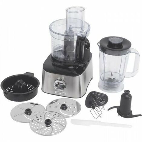 Kenwood – Robot multifonction inox 800W – Bol 2.1L, blender 1.5L, 3 disques, double fouet, pétrin, spatule – Pour préparations culinaires variées - FDM301SS
