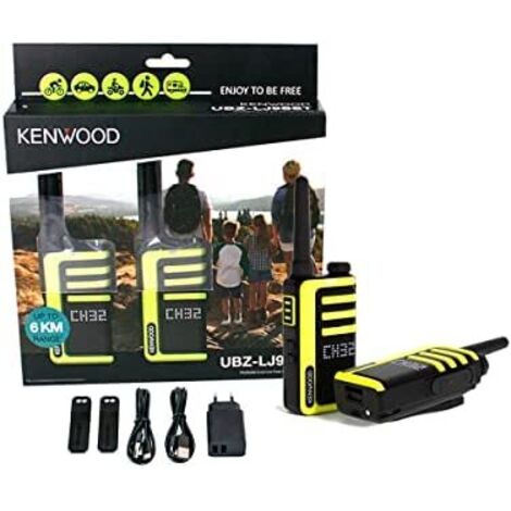 Kenwood UBZ-LJ9SET ricetrasmittente Nero, Giallo