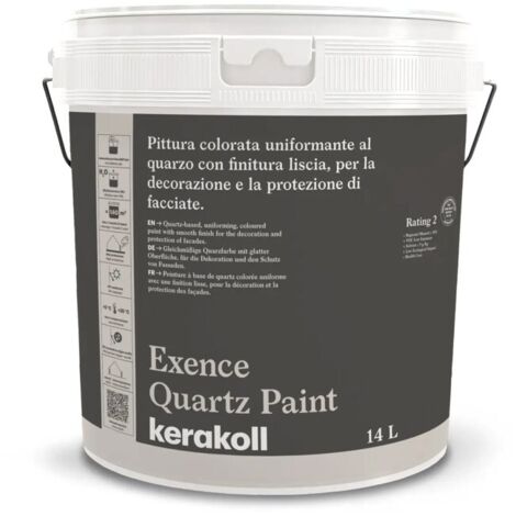 Kerakoll EXENCE QUARTZ PAINT pittura acrilica protezione facciate 14 LT