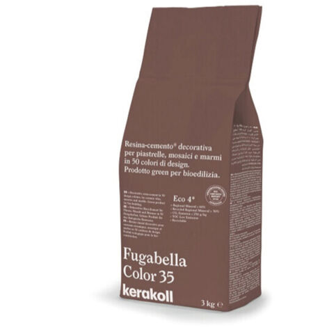 KERAKOLL - FUGABELLA COLOR 35 FUGANTE IBRIDO IN RESINA-CEMENTO DECORATIVO PER LA STUCCATURA DI PIASTRELLE MOSAICI E MARMI 3 KG. 36935